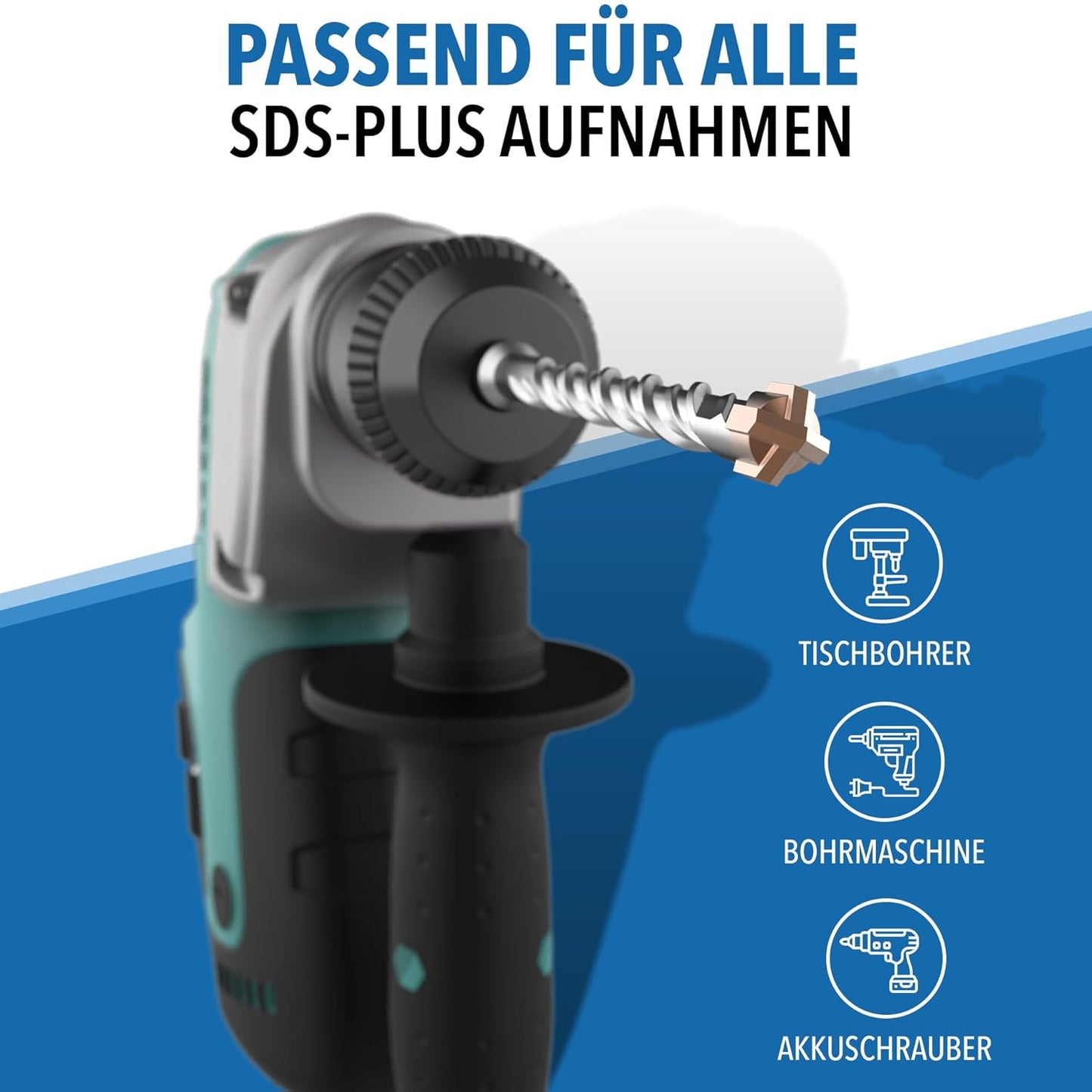 Betonboresæt SDS Plus, 7 dele (5–12 mm x 156 mm)