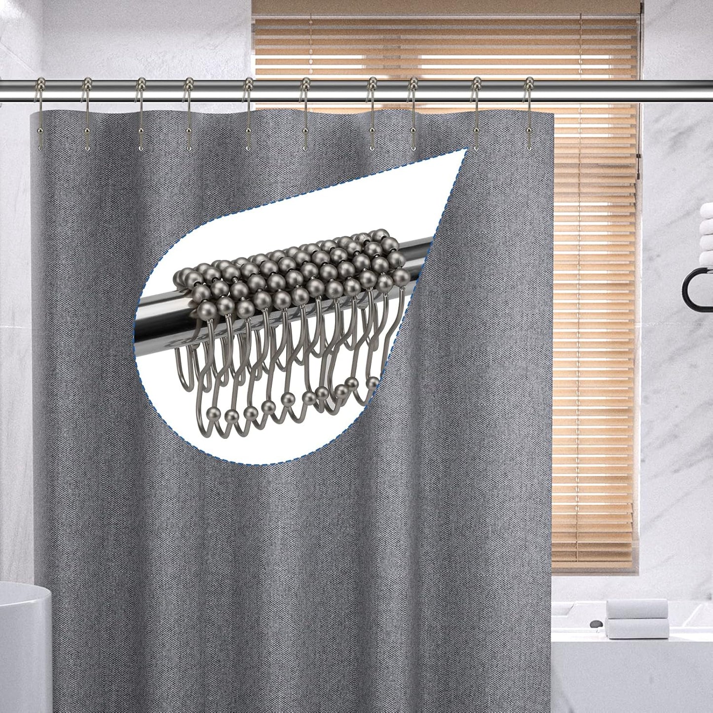Duschvorhanghaken aus Metall