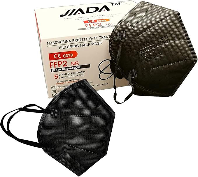 Åndedrætsværn FFP2 JD99 mask med CE0370 certifikat – 20 stk. (sort)