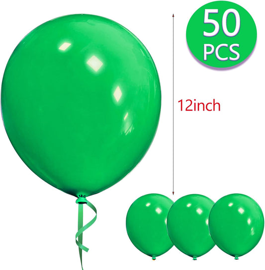 Õhupallid rohelised 50 tk pakis, 30 cm