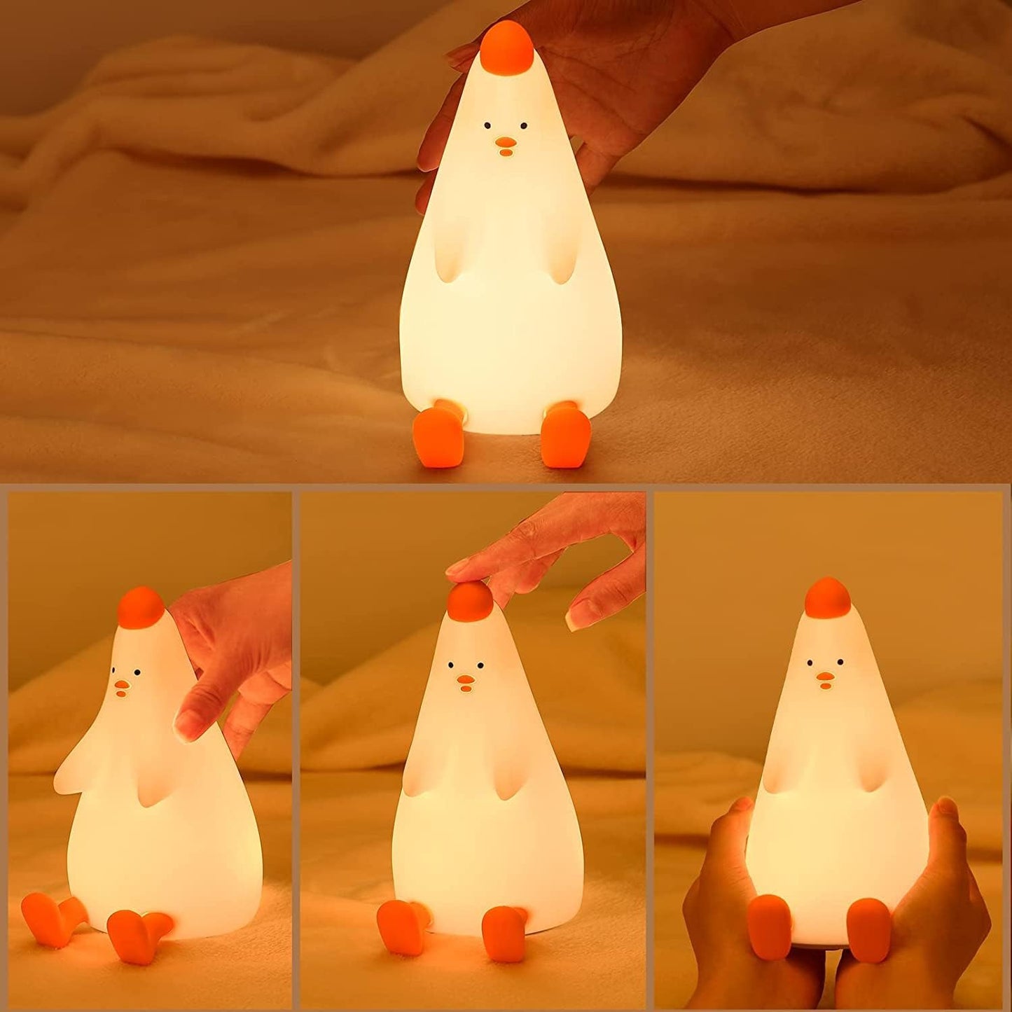 Öölamp lastele istuv kana