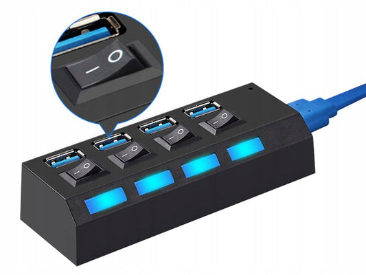 USB jaotur Splitter HUB 4x USB 3.0