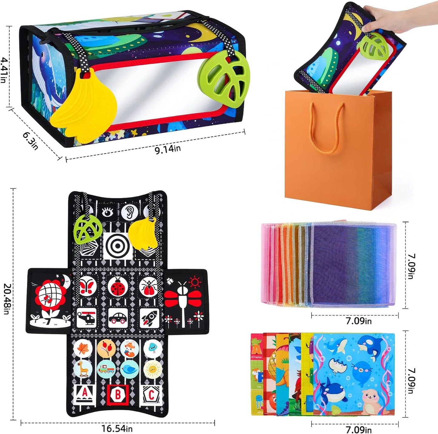 Montessori-kehityslelut vauvoille 3-in-1