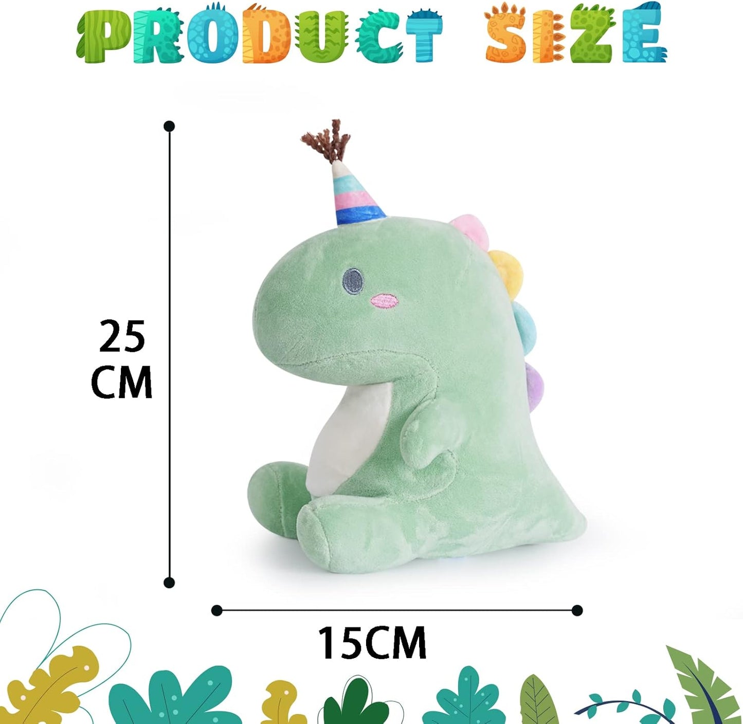 Dinosaurus-pehmolelu XXL, vihreä, 30 cm