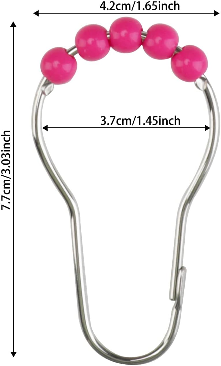 Metal shower curtain rings