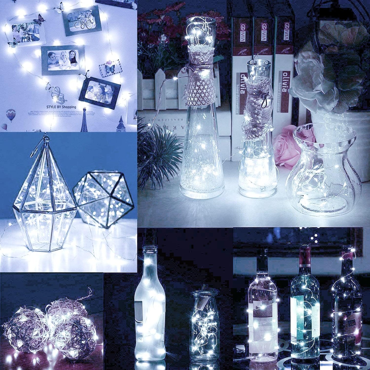 LED-Lichter Zwei Sets à 50 LEDs