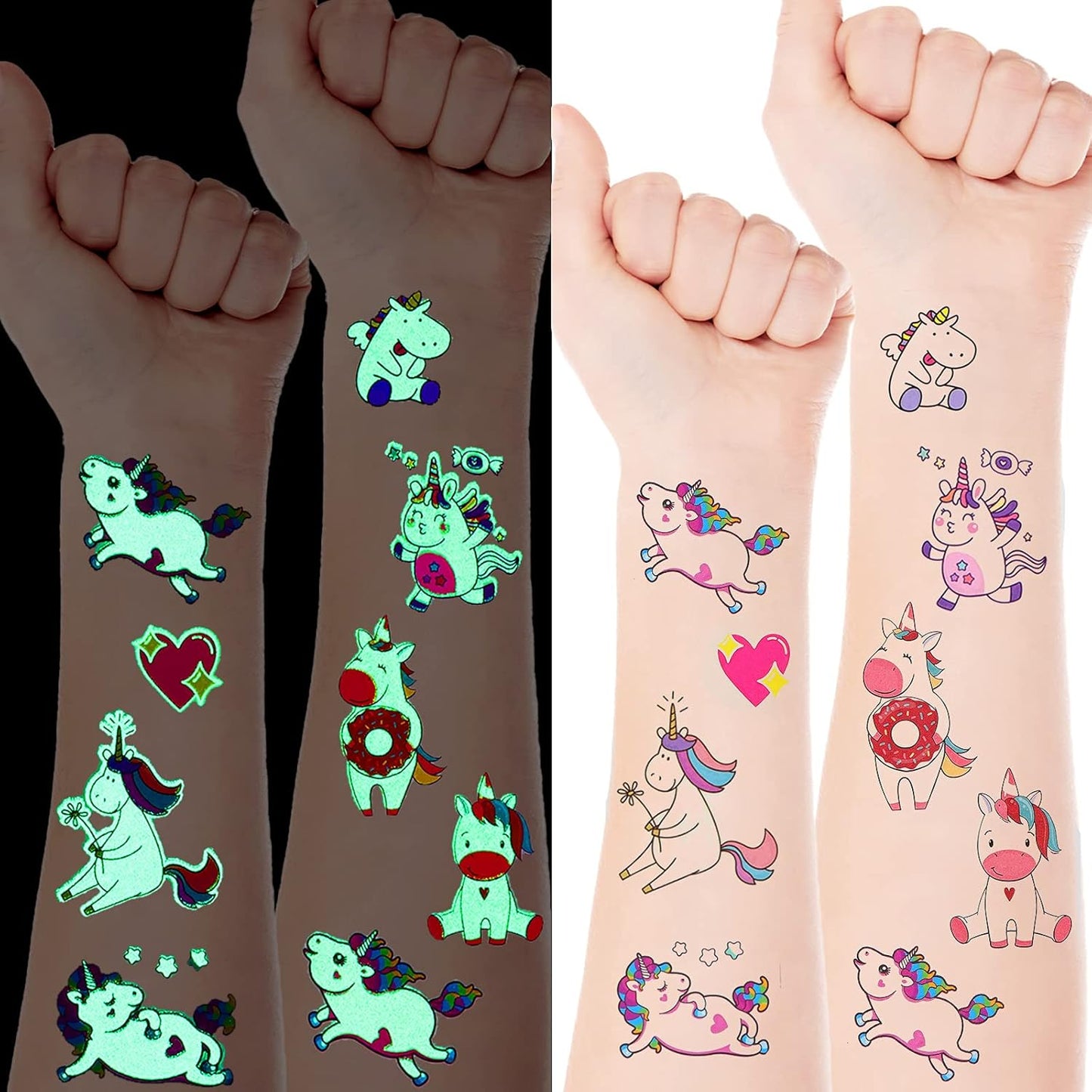 Glow-in-the-Dark Tattoos: Unicorn