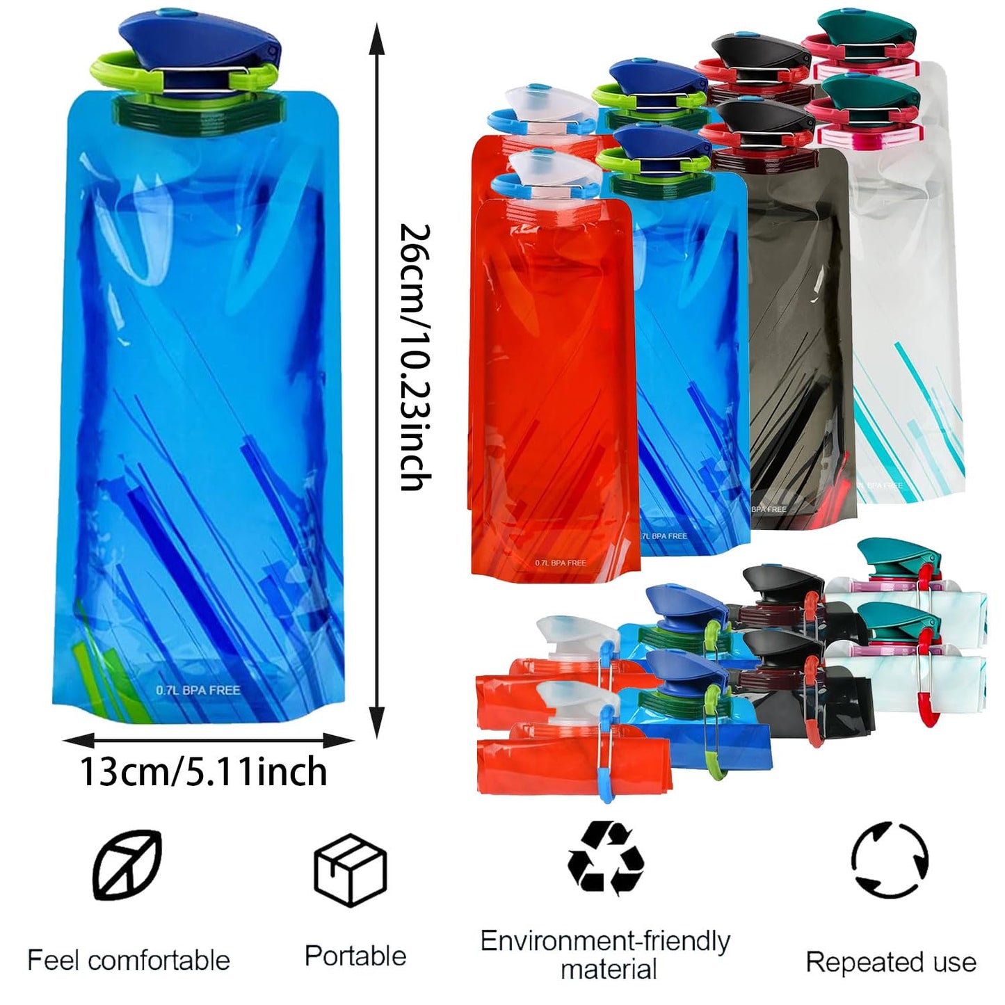 Joogipudelid 700ml, 8tk