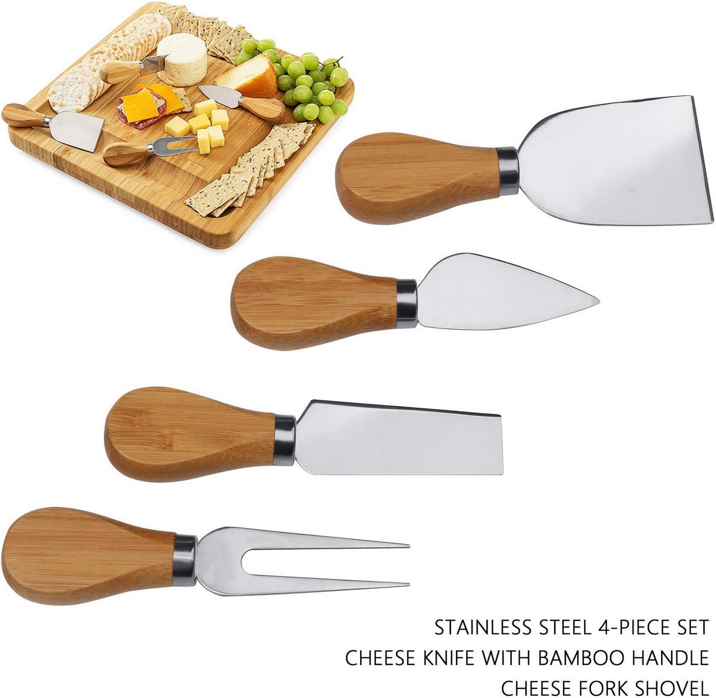 Set of 4 cheese knives
