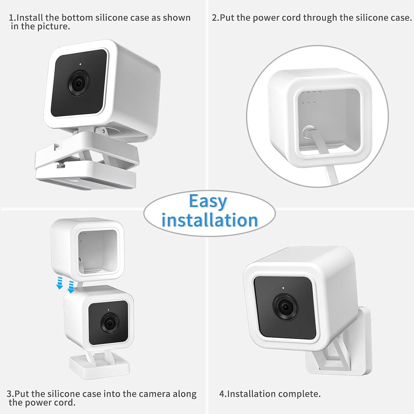 Silikonhülle für Wyze Cam V3 Kamera, 2 Stück