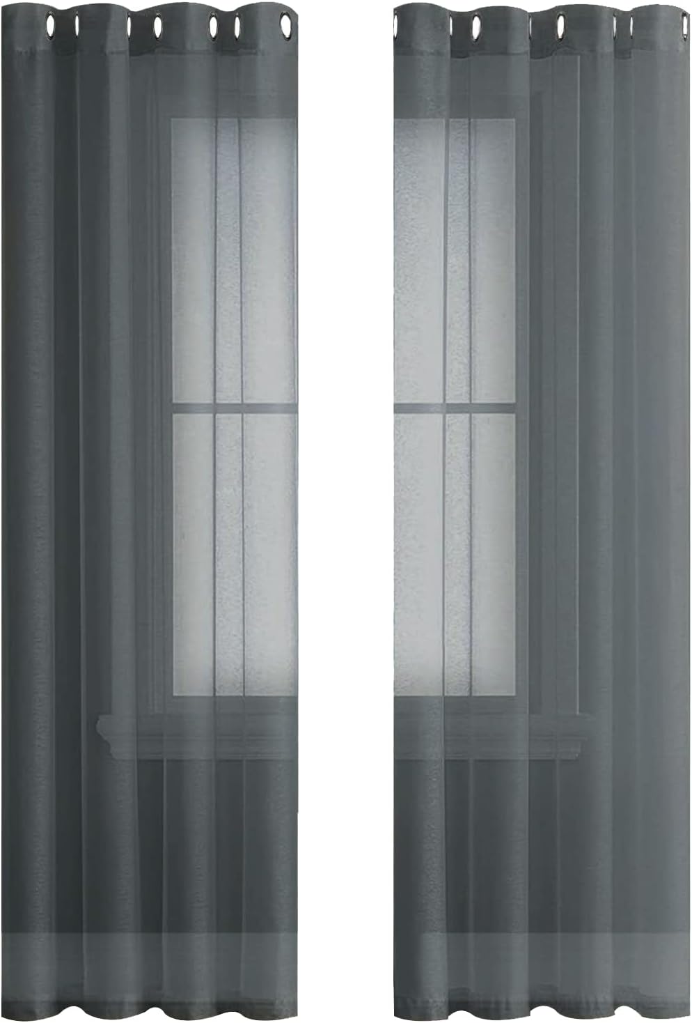 Transparente, leichte Vorhänge 160x140