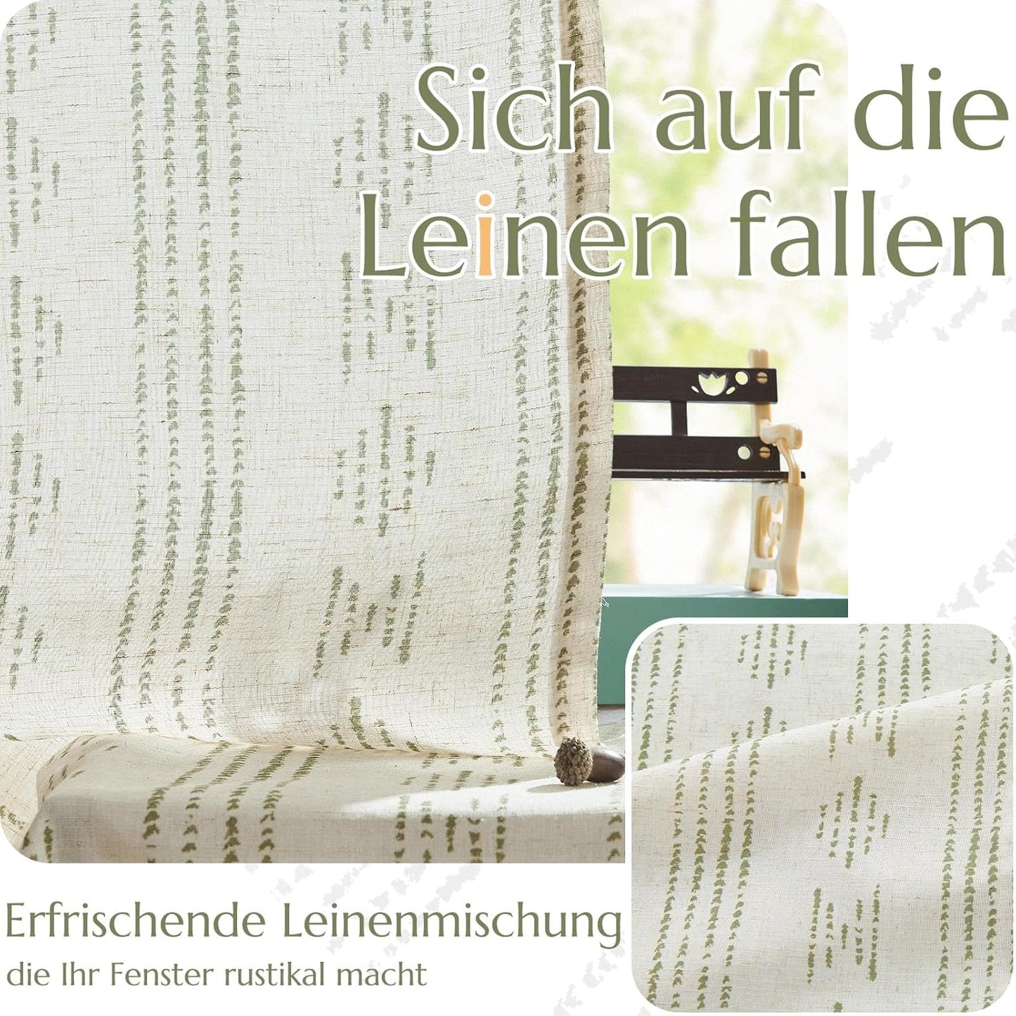 Boho-Style Curtains, 140x225 cm