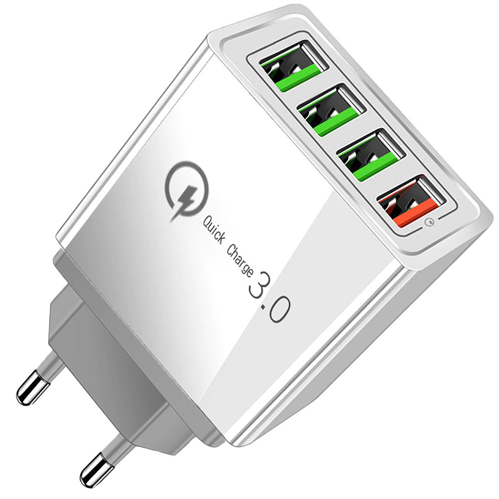 Настенное зарядное устройство с 4 портами USB Quick Charge 3.0