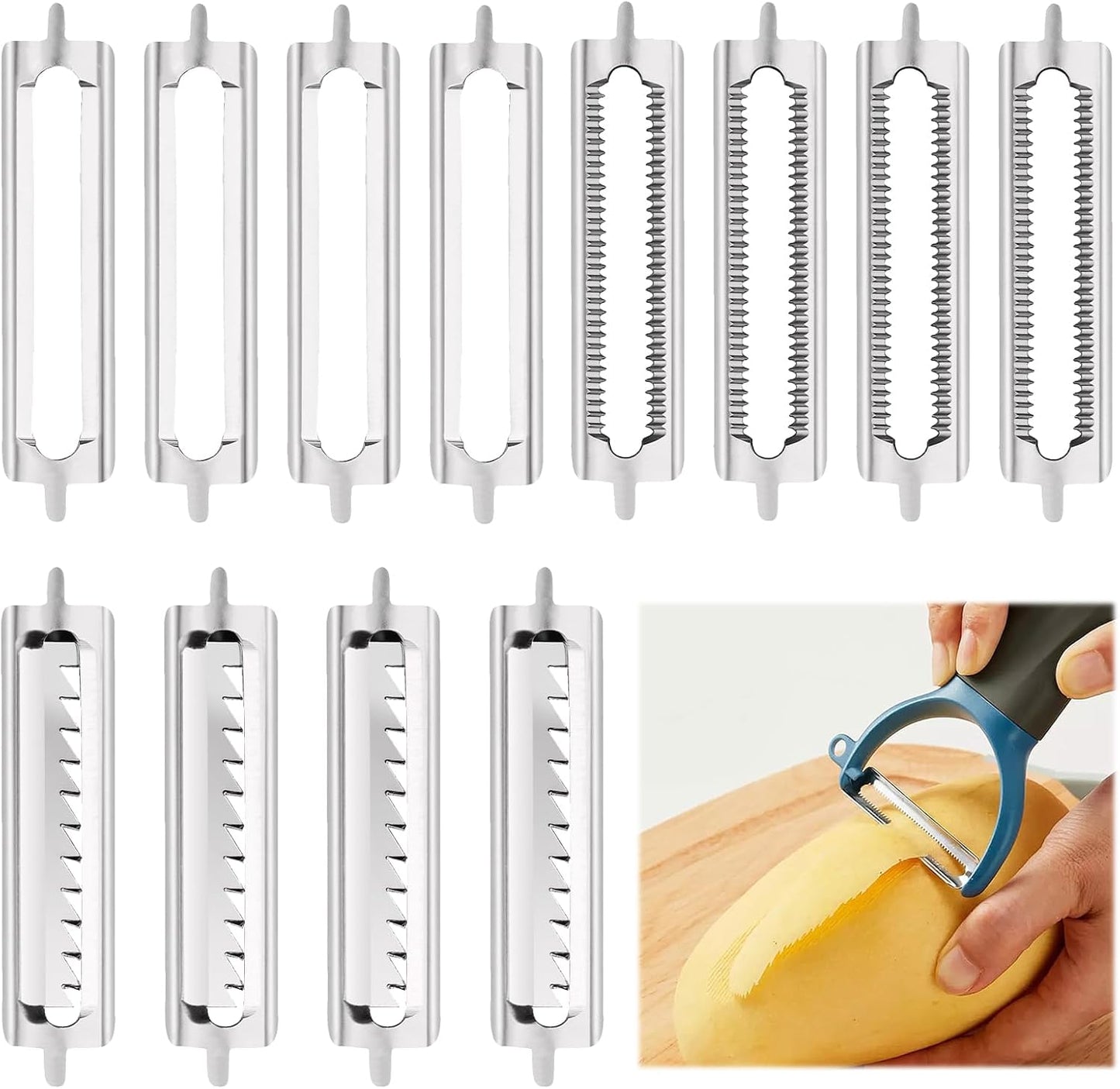 Peeler-Klingen 12 Stück
