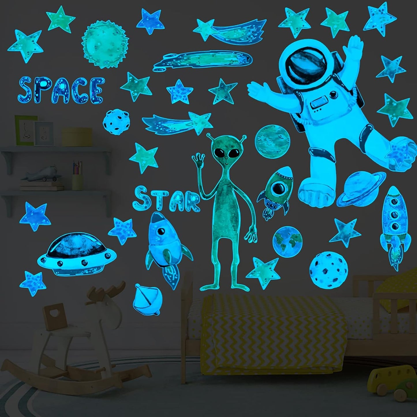 Seinakleebis helendav planeedid ja kosmonaut
