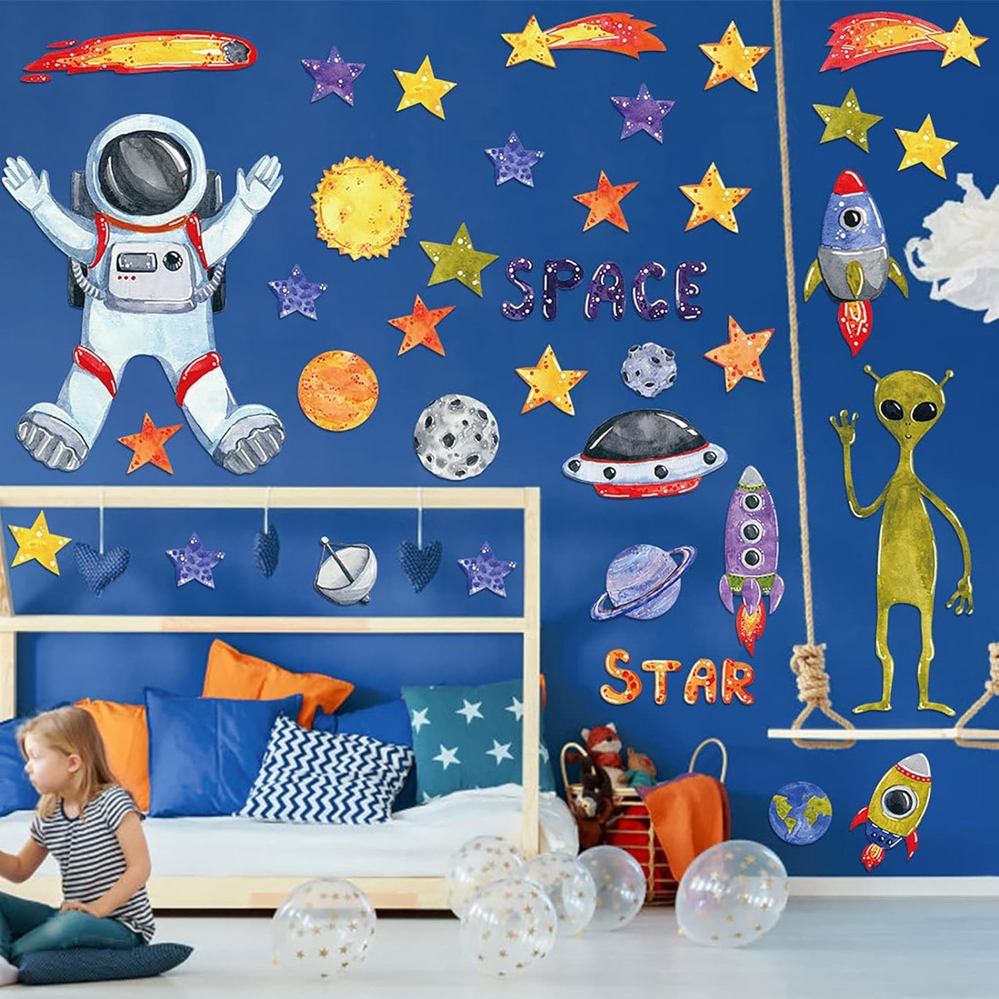 Seinakleebis helendav planeedid ja kosmonaut