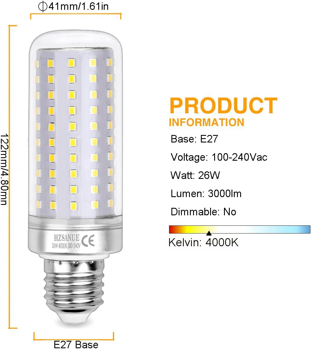 LED-pirnid soe valge E27 – energiasäästlik hõõglambi asendus (mitu tükki)