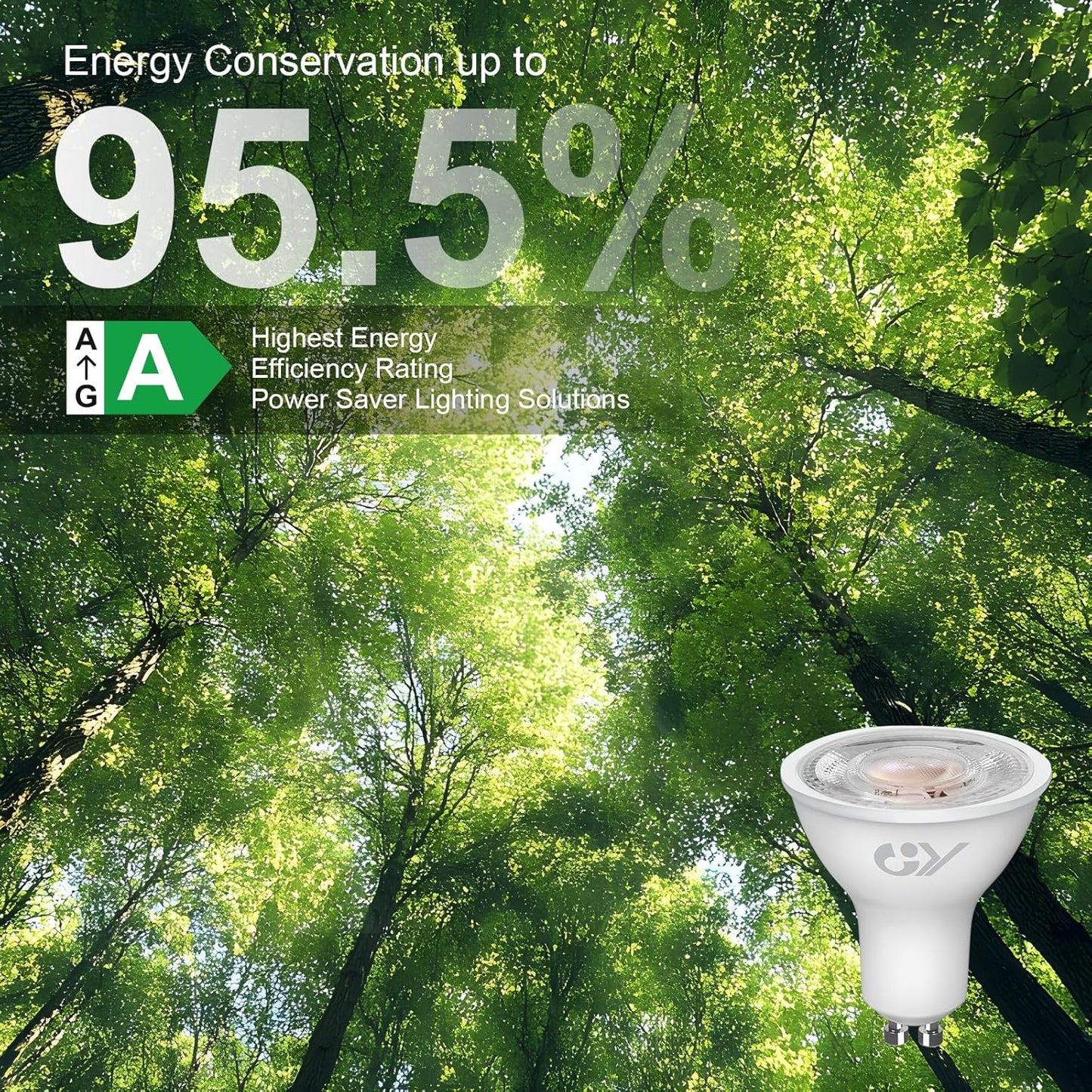 GU10 LED-pirnid energiasäästlikud, mittedimmerdatavad