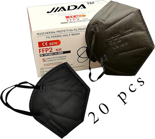 Kaitsemask FFP2 JD99 mask CE0370 sertifikaadiga – 20 tk (must)