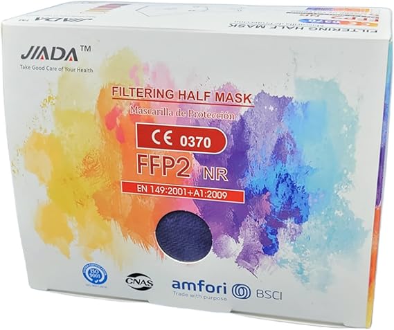FFP2 zilas sejas maskas CE0370 Jiada