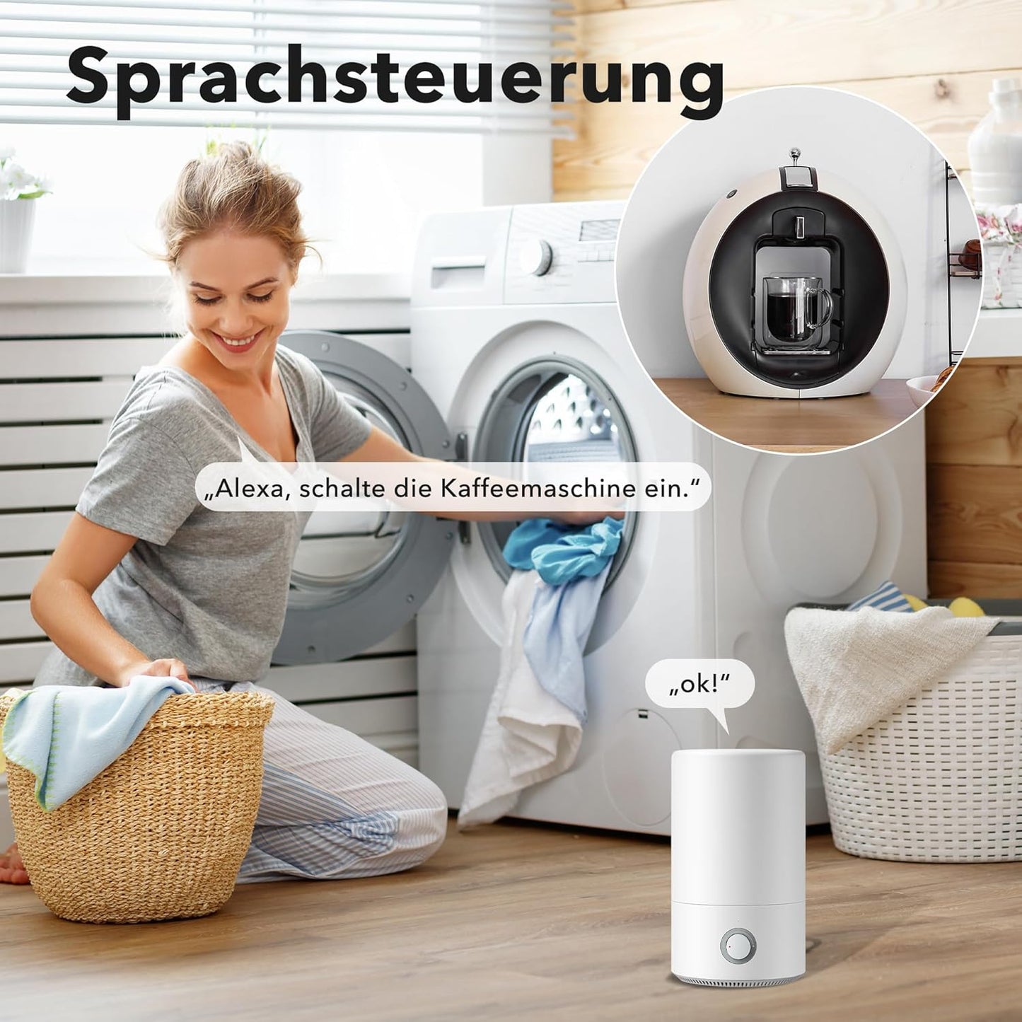 HBN Smart Plug 4-pak med strømforbrugsmåler – WiFi, stemmestyring, 10 A