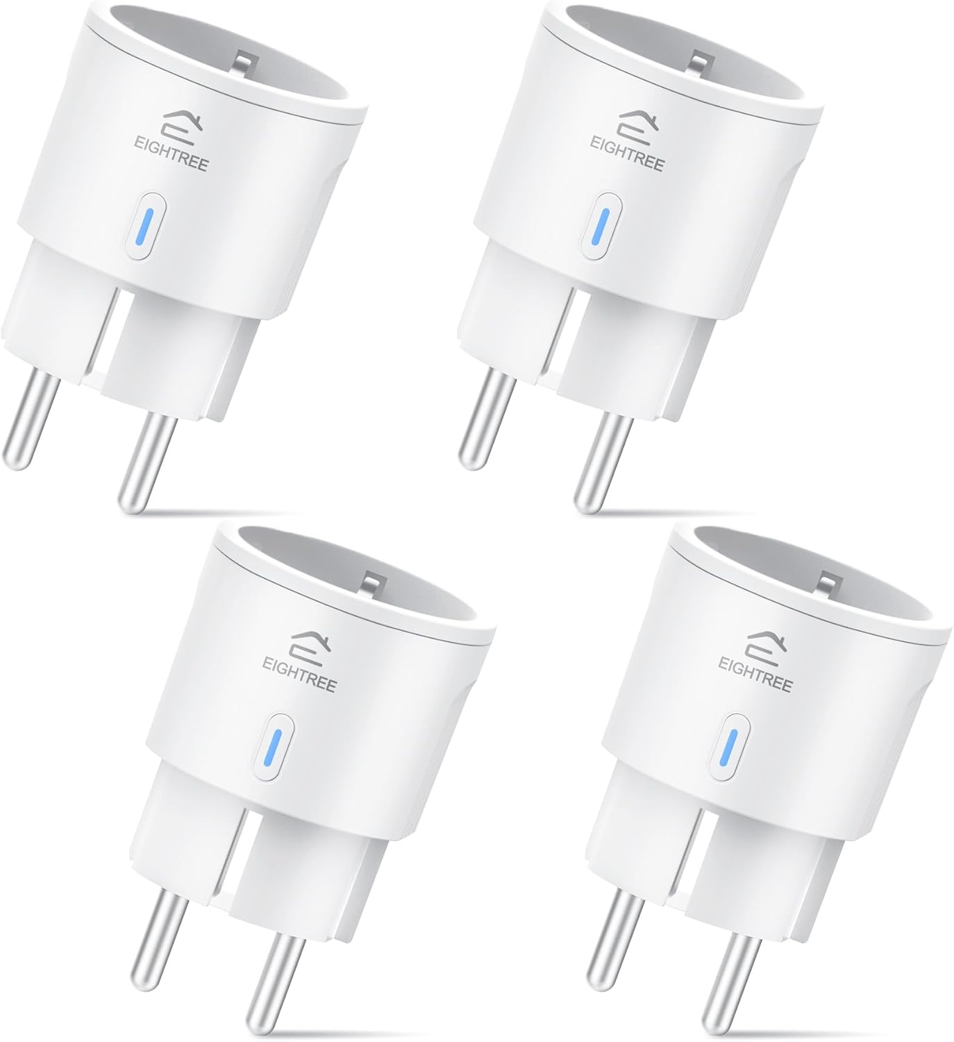 WiFi Nutipistik ET20 (4 tk) – Energiatarbimise jälgimisega Mini Smart Plug, Alexa ja Google Home tugi