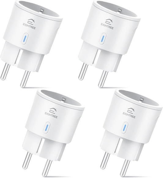 WiFi Nutipistik ET20 (4 tk) – Energiatarbimise jälgimisega Mini Smart Plug, Alexa ja Google Home tugi
