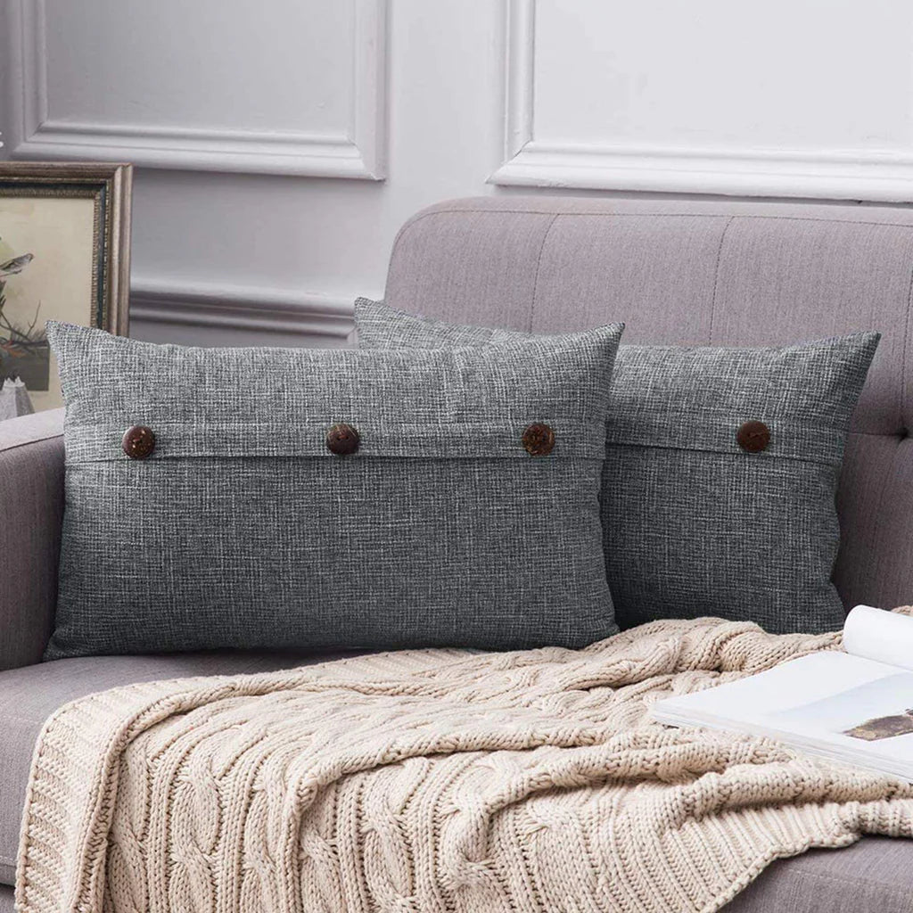 Decorative Pillow Covers – 30 x 50 cm, Soft Polyester Blend, Hidden Zipper