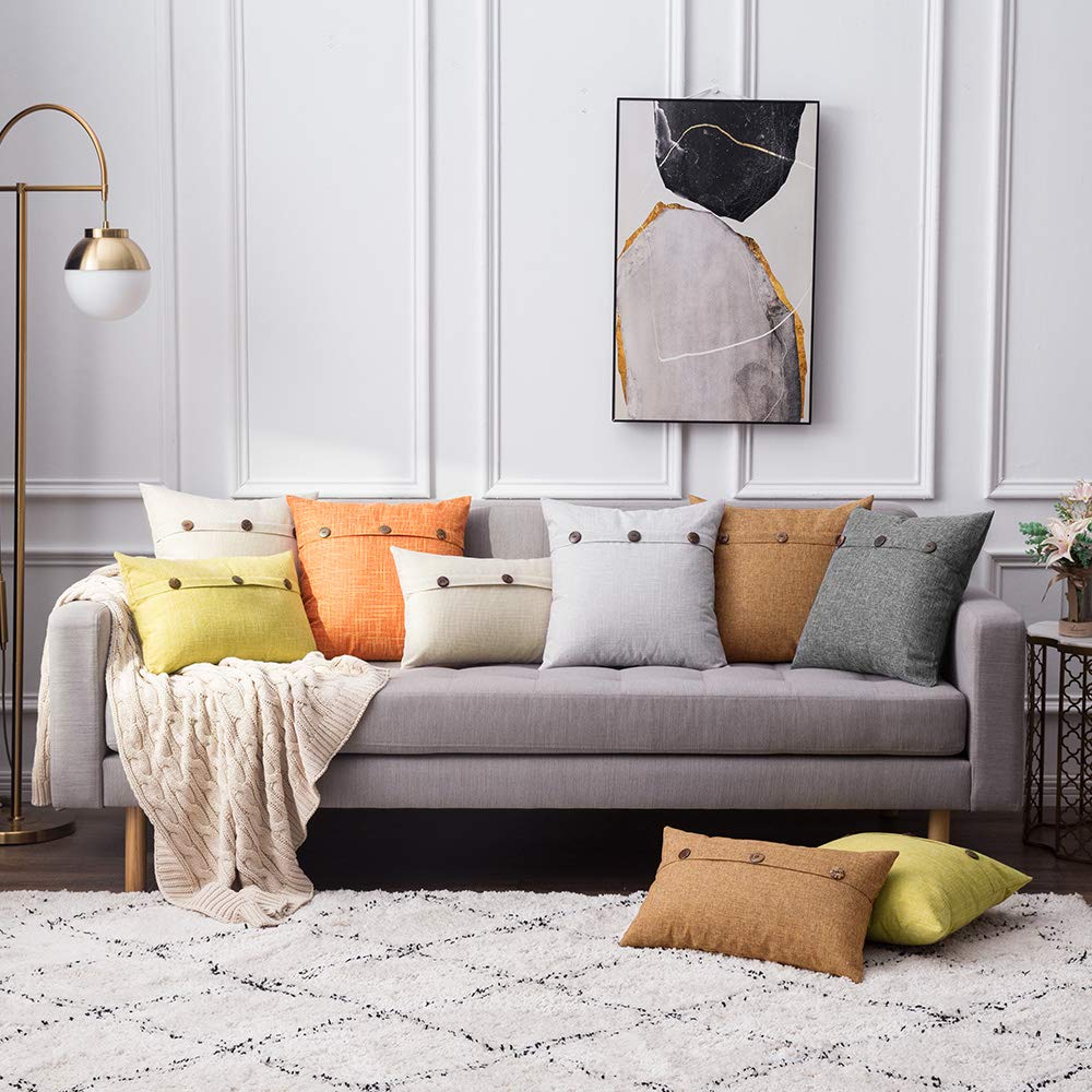 Decorative Pillow Covers – 30 x 50 cm, Soft Polyester Blend, Hidden Zipper
