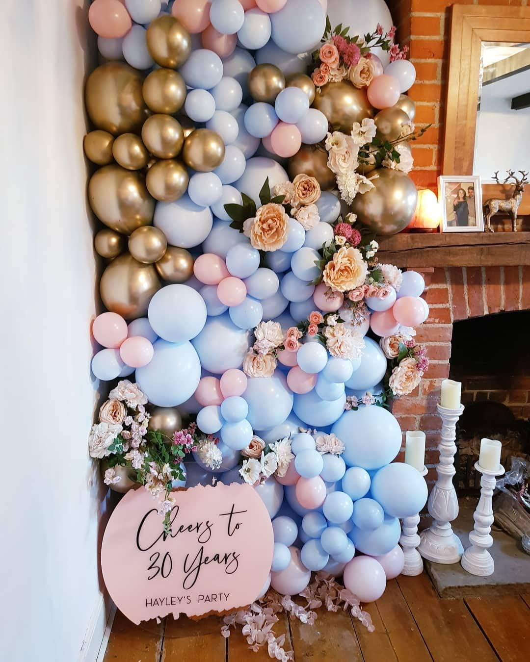 Pastellblå ballonger 12" (50 st) – latexballonger för födelsedagar, babyfester och för att fyllas med helium
