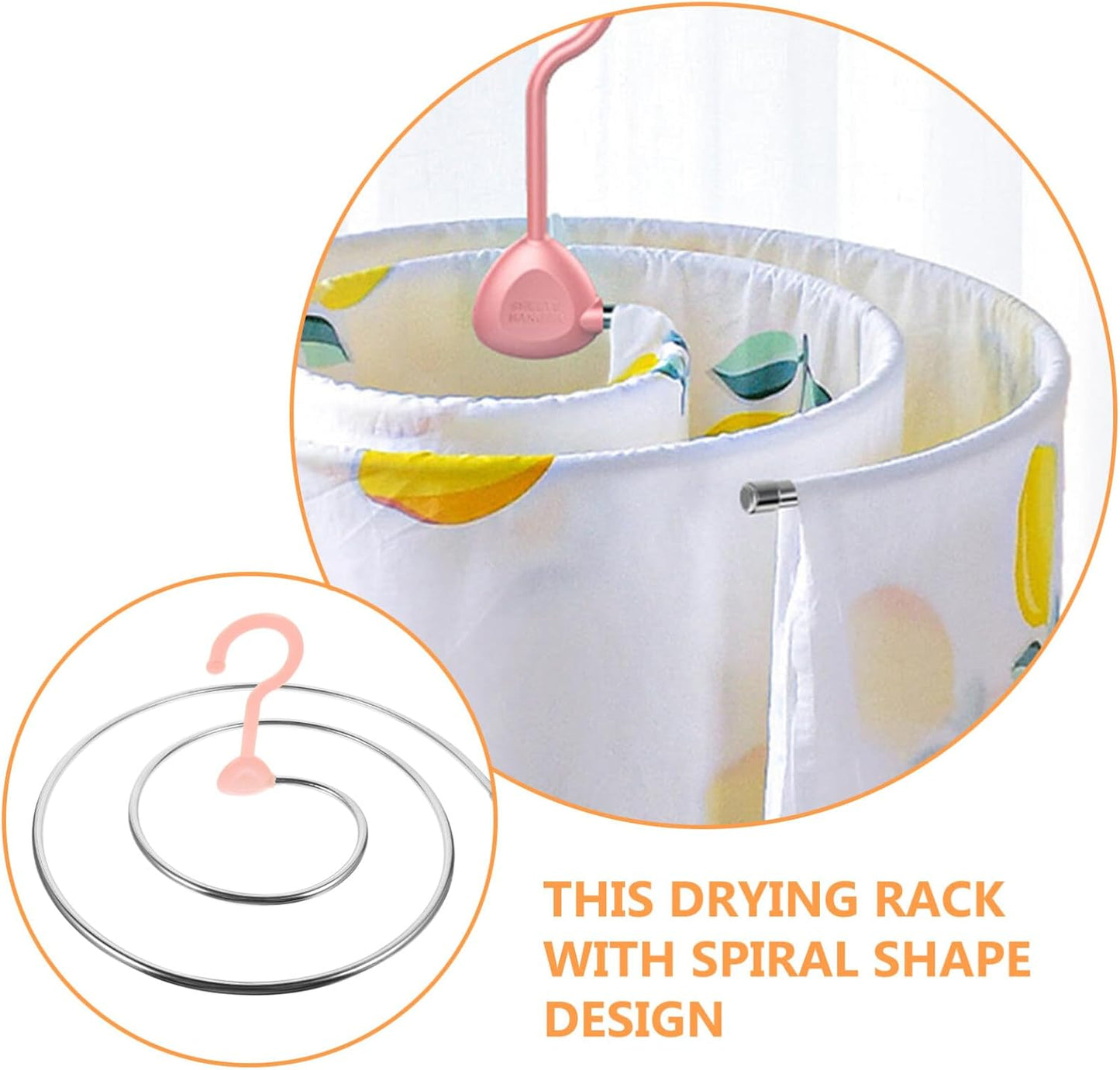 Spiral Metal Laundry Drying Rack