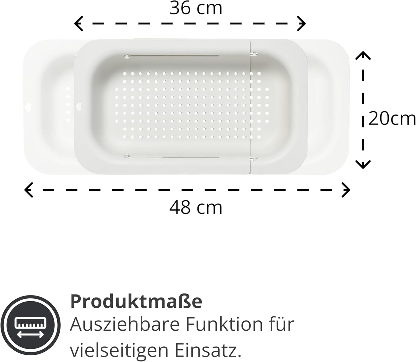 Ausziehbares Küchensieb, Spülsieb