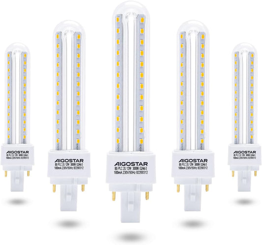 PLC G24 LED-pirnid energiasäästlikud (3 tk pakendis)