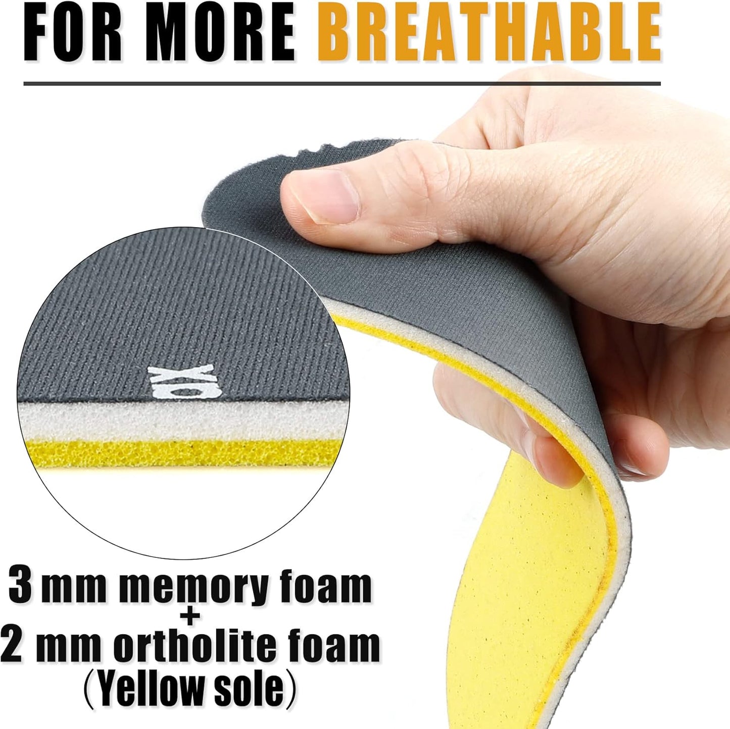 Knixmax Memory Foam -sisäpohjat 43,5