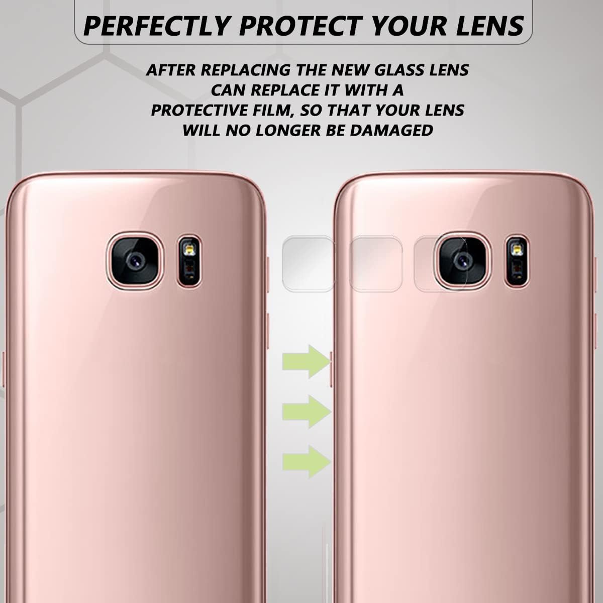 Kaameraläätse Vahetuskomplekt Galaxy S7 / S7 Edge