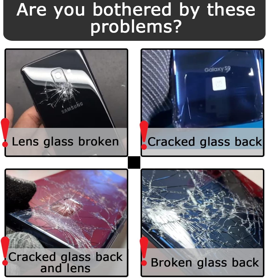 Tagakaane Klaasi Asenduskate Samsung Galaxy S9-le