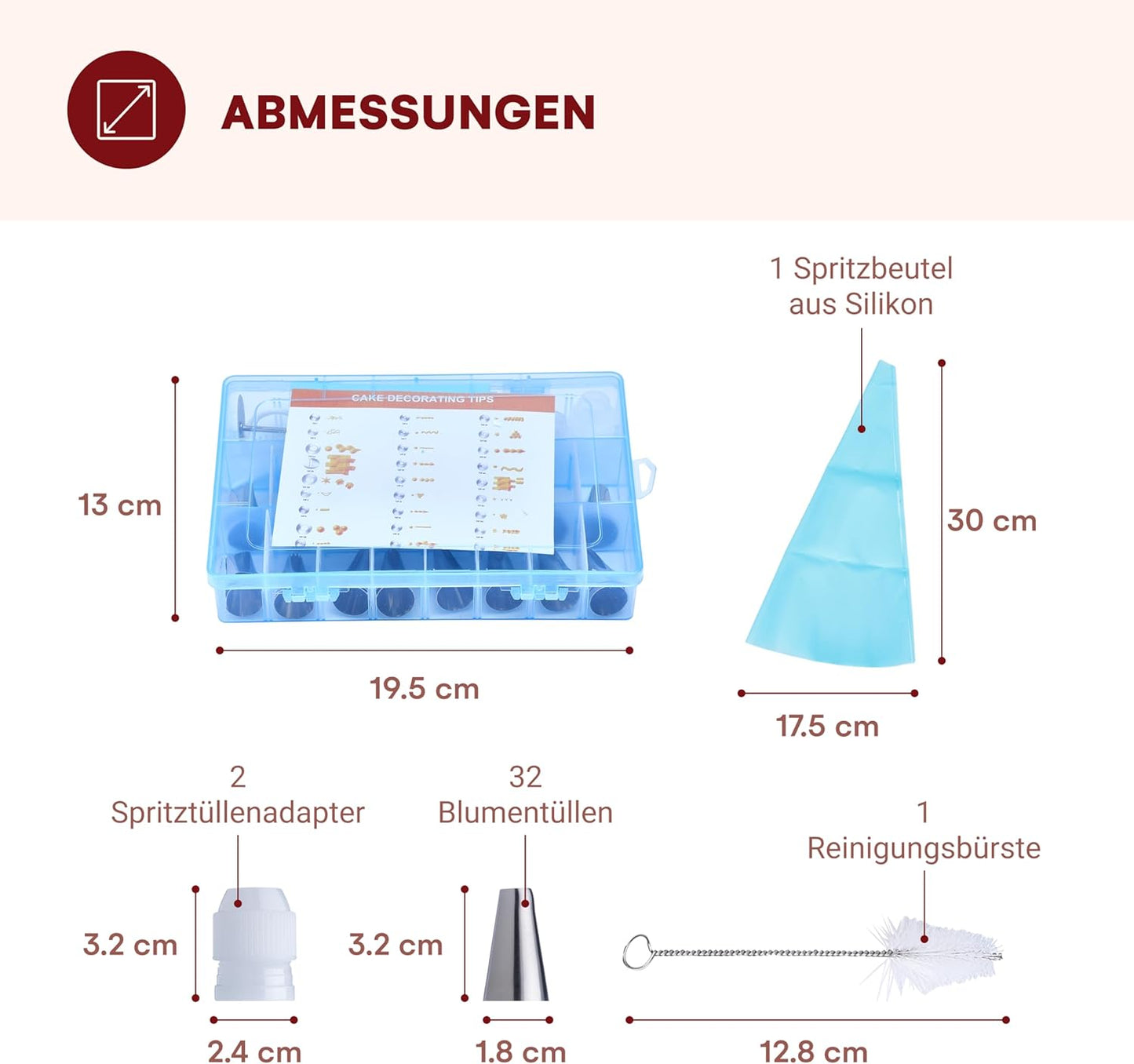 Tortendekorationsset