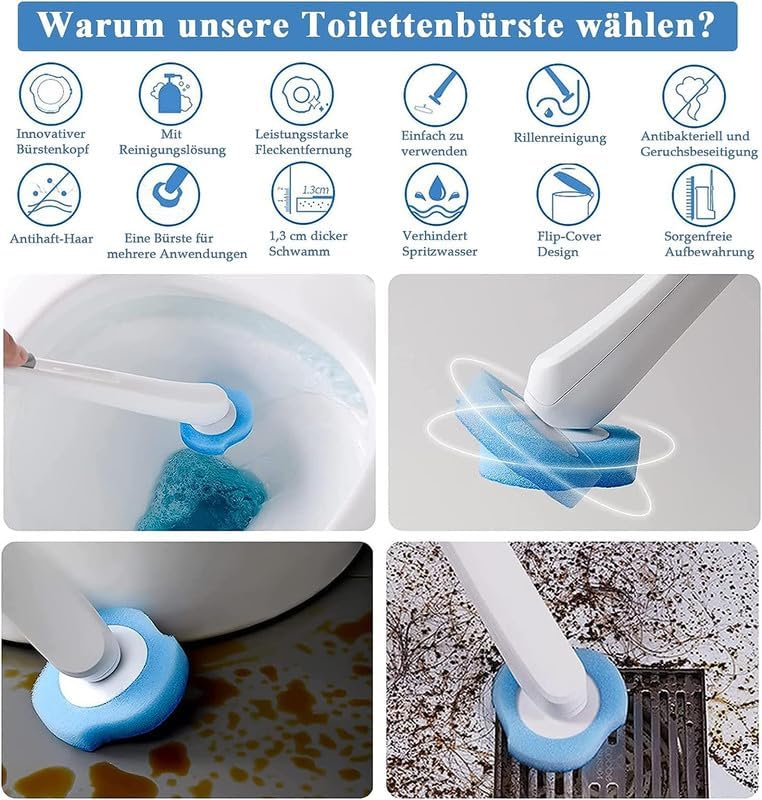 Toilet brush pads