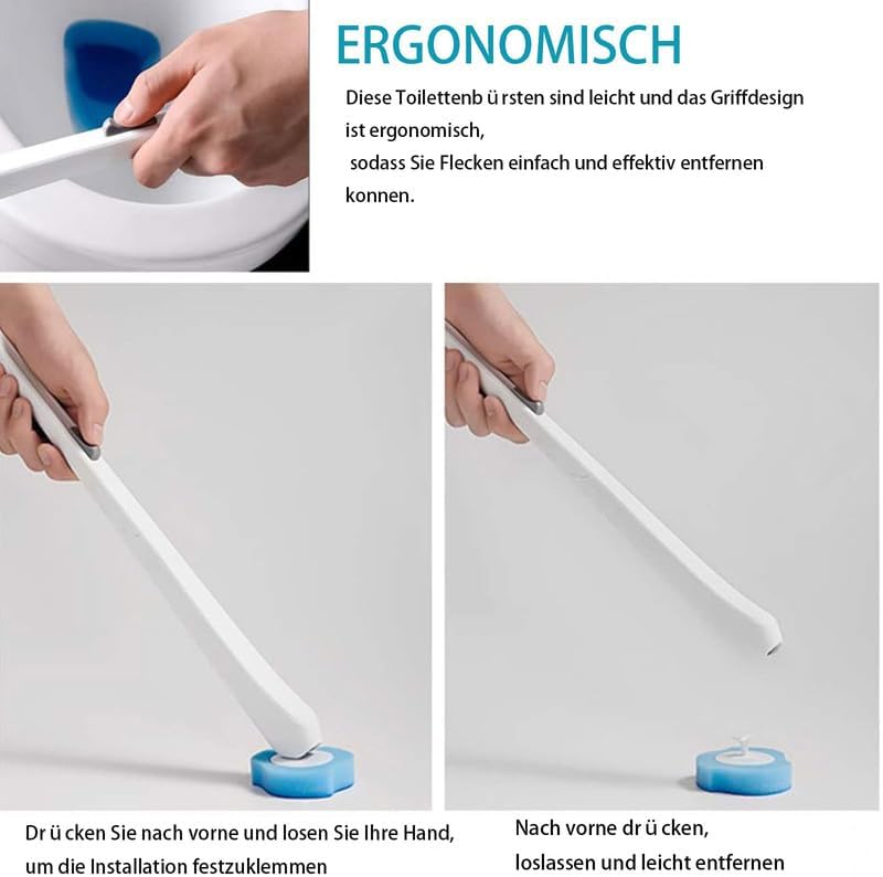 Toilet brush pads