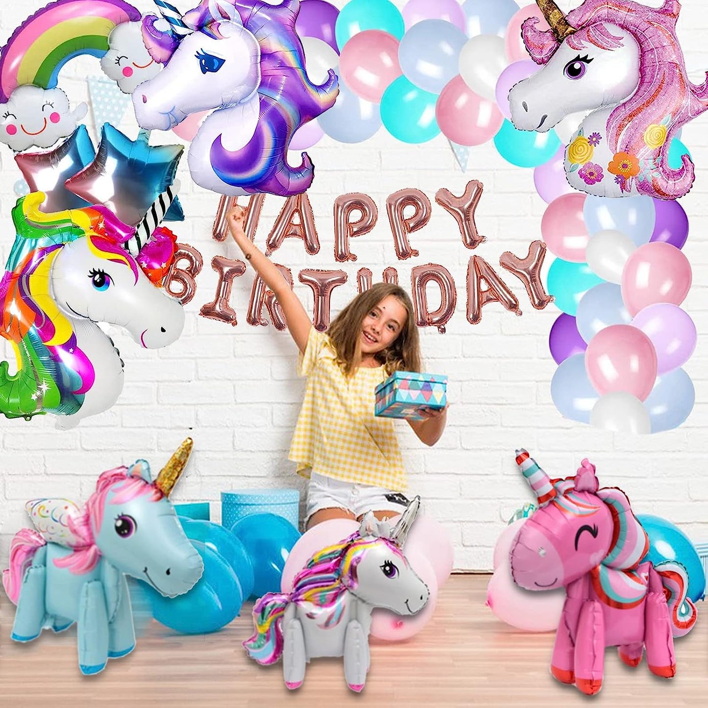 Foliāla balons „Unicorn“ (Vienradzis)