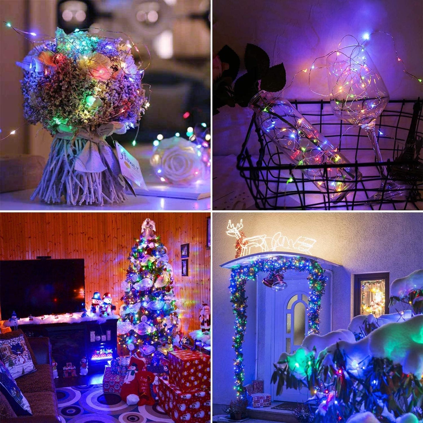 LED gaismas 100 LED