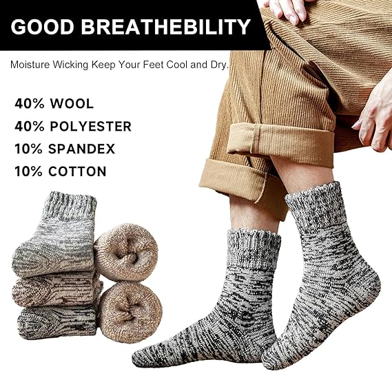 Meeste sokid, termosokid 3 paari nr 38-42